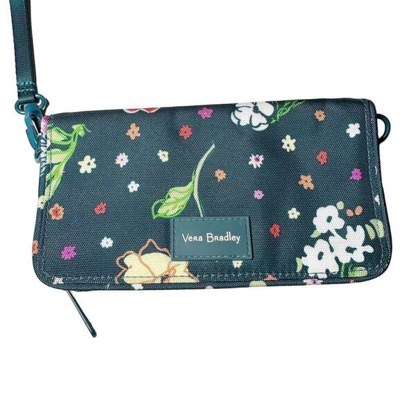 Vera Bradley Floral Print Nylon Wallet - Picture 1 of 9